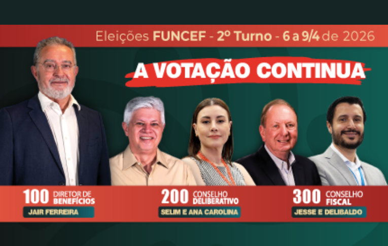 Seu voto faz a diferença: Jair Pedro para a Funcef seguir avançando